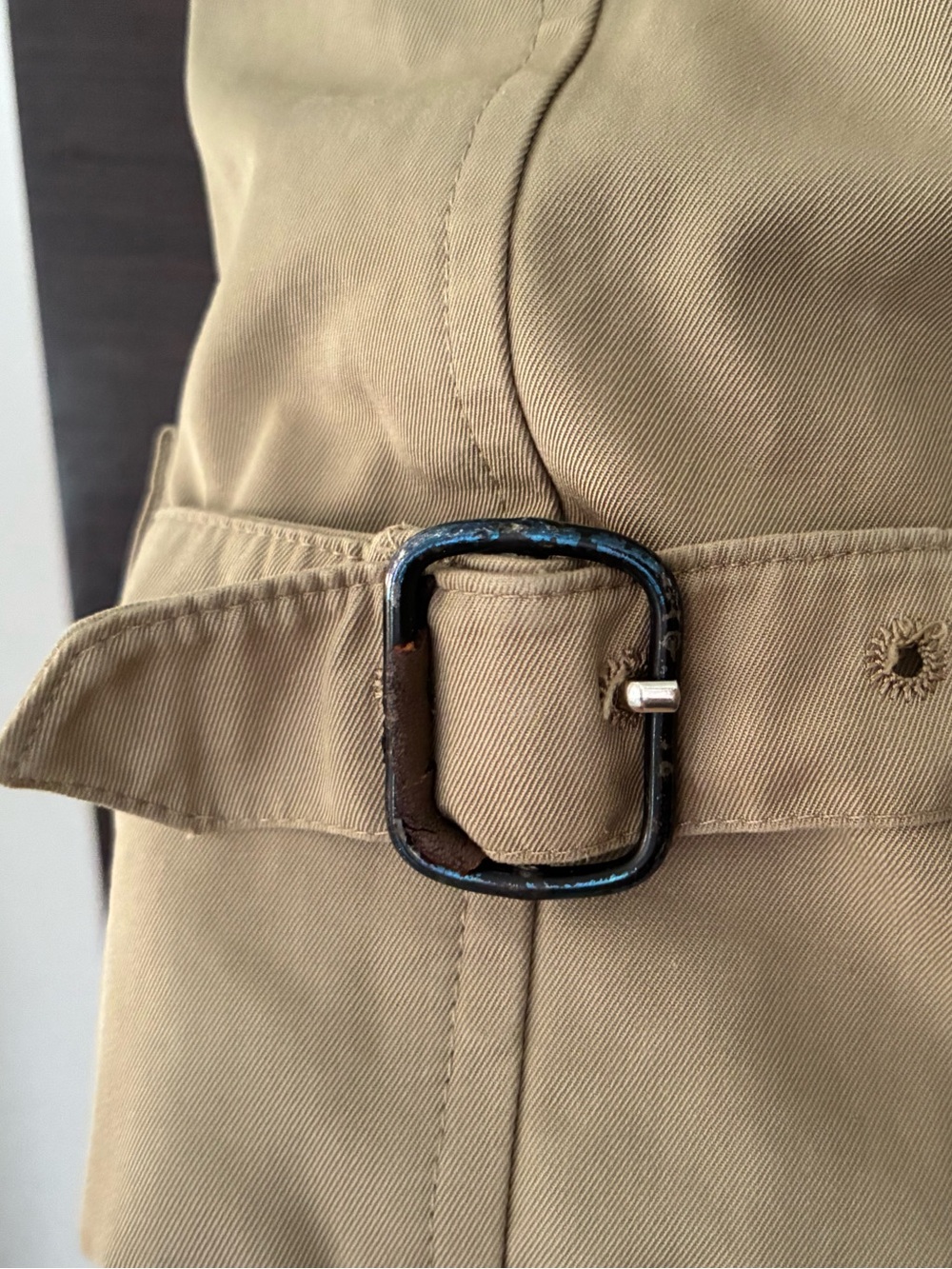 BURBERRYS Vintage Trench Coat Long Size 2 - Picture 6 of 7